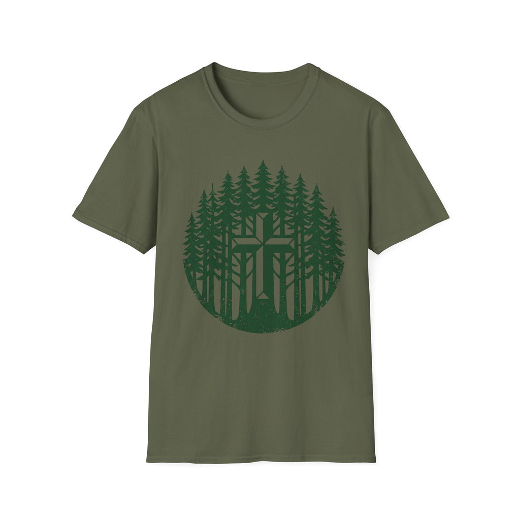 Cross in Pines Circle T-Shirt