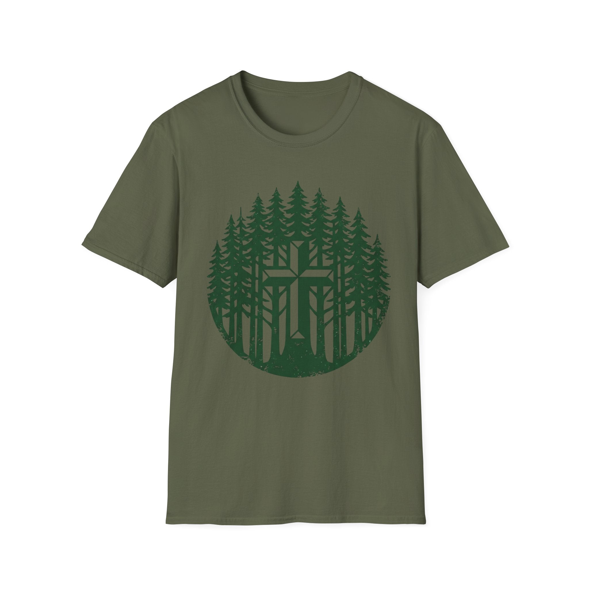 Cross in Pines Circle T-Shirt